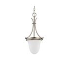 Nuvo Lighting 60-3259 1-Light Brushed Nickel Bell Pendant Light 