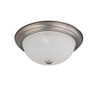 Nuvo Lighting 60-3263 3-Light Brushed Nickel Ceiling Flush Mount Light