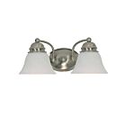 Nuvo Lighting Empire 60-341 2-Light Brushed Nickel Vanity Light