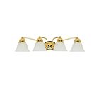 Nuvo Lighting Empire 60-351 4-Light Polished Brass Vanity Light