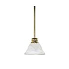 Nuvo Lighting Empire 60-367 1-Light Polished Brass Mini Pendant Light 