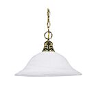 Nuvo Lighting 60-392 1-Light Polished Brass Hanging Lantern Pendant Light 