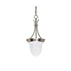 Nuvo Lighting 60-394 1-Light Brushed Nickel Bell Pendant Light 