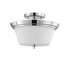Nuvo Lighting Bento 60-4087 2-Light Polished Chrome Ceiling Flush Mount Light