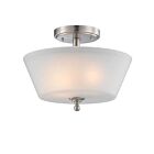 Nuvo Lighting Surrey 60-4151 2-Light Brushed Nickel Ceiling Flush Mount Light