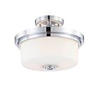 Nuvo Lighting Soho 60-4593 2-Light Polished Chrome Ceiling Flush Mount Light