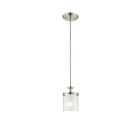 Nuvo Lighting Decker 60-4648 1-Light Brushed Nickel Mini Pendant Light