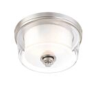 Nuvo Lighting Decker 60-4651 2-Light Brushed Nickel Ceiling Flush Mount Light