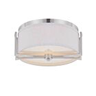 Nuvo Lighting Gemini 60-4761 2-Light Brushed Nickel Ceiling Flush Mount Light