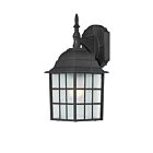 Nuvo Lighting Adams 60-4906 1-Light Textured Black Wall Light