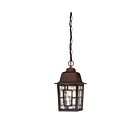 Nuvo Lighting Banyon 60-4932 1-Light Rustic Bronze Outdoor Hanging Lantern