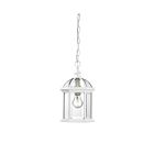 Nuvo Lighting Boxwood 60-4977 1-Light White Outdoor Hanging Lantern