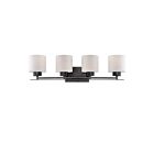 Nuvo Lighting Parallel 60-5304 4-Light Aged Bronze Vanity Light