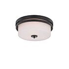 Nuvo Lighting Parallel 60-5307 3-Light Aged Bronze Ceiling Flush Mount Light