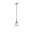 Nuvo Lighting Vintage 60-5402 1-Light Polished Nickel Mini Pendant Light 