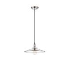 Nuvo Lighting Vintage 60-5409 1-Light Polished Nickel Pendant Light