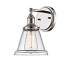 Nuvo Lighting Vintage 60-5412 1-Light Polished Nickel Vanity Light