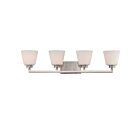 Nuvo Lighting Mobili 60-5454 4-Light Brushed Nickel Vanity Light