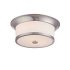 Nuvo Lighting Mobili 60-5460 2-Light Brushed Nickel Ceiling Flush Mount Light