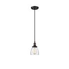 Nuvo Lighting Vintage 60-5504 1-Light Rustic Bronze Mini Pendant Light 