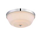 Nuvo Lighting Willow 60-5804 2-Light Polished Nickel Ceiling Flush Mount Light