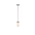 Nuvo Lighting Polaris 60-615 1-Light Brushed Nickel Mini Pendant Light 