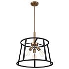 Nuvo Lighting Chassis 60-6642 3-Lights 180W Copper Brushed Brass Rod Pendant