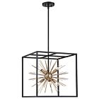 Nuvo Lighting Spirefly 60-6730 6-Lights 360W Matte Black Rod Pendant