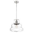 Nuvo Lighting Basel 60-6758 1-Light 100W Polished Nickel Rod Pendant