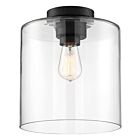 Nuvo Lighting Chantecleer 60-6779 1-Light 60W Matte Black Semi-Flush Mount