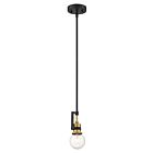 Nuvo Lighting Intention 60-6975 1-Light 60W Black Rod Mini Pendant