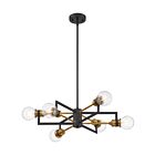 Nuvo Lighting Intention 60-6976 6-Lights 360W Black Rod Chandelier