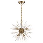 Nuvo Lighting Cirrus 60-6992 6-Lights 360W Vintage Brass Chain Chandelier