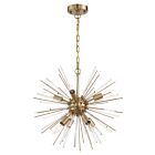 Nuvo Lighting Cirrus 60-6994 8-Lights 480W Vintage Brass Chain Chandelier