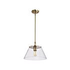 Nuvo Lighting Dover 60-7413 1 Light Vintage Brass 60W Medium Pendant