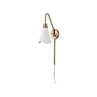 Nuvo Lighting Tango 60-7467 1 Light Matte Black With Burnished Brass 60W Wall Sconce