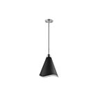 Nuvo Lighting Tango 60-7478 1 Light Matte Black With Polished Nickel 60W Large Pendant