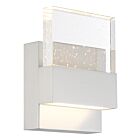 Nuvo Lighting Ellusion 62-1501 1-Light 15W Polished Nickel LED Small Wall Sconce