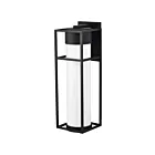 Nuvo Lighting Ledges 62-1613 Matte Black 10W LED Large Wall Lantern