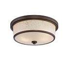 Nuvo Lighting Diego 62-643 2-Light Mahogany Bronze Outdoor Flush Mount Light