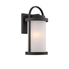 Nuvo Lighting Willis LED 62-651 1-Light Textured Black Outdoor Wall Light