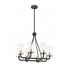 Nuvo Lighting Sherwood 60-6128 8-Lights Iron Black Chandelier
