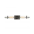 Nuvo Lighting Donzi 60-6382 2-Lights Iron Black Vanity Light