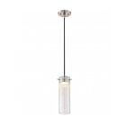 Satco 62-952 12W Brushed Nickel Mini Pendant
