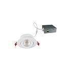 Ortech SLIM4GIM-5CCT 9W Gimbal Downlight CCT Selectable White/Black