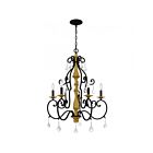 Quoizel Lighting AEA5026MBK 5 Lights Matte Black 300W Althea Chandelier
