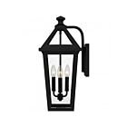 Quoizel Lighting BLV8409MBK 3-Lights Matte Black 180W Boulevard Outdoor Lantern