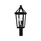 Quoizel Lighting BLV9009MBK 3-Lights Matte Black 180W Boulevard Outdoor Lantern
