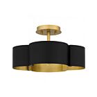 Quoizel Lighting BSM1714W Balsam 4-Lights 240W White Lustre Semi Flush Mount 