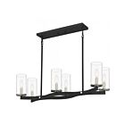 Quoizel Lighting Daverty DVY632MB 6-Lights 6100W Mottled Black Island Chandelier